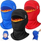 Eurzom 3 Pcs Kid Winter Balaclava Ski Mask for Boy Girl Moveable Windproof Thermal Ski Mask