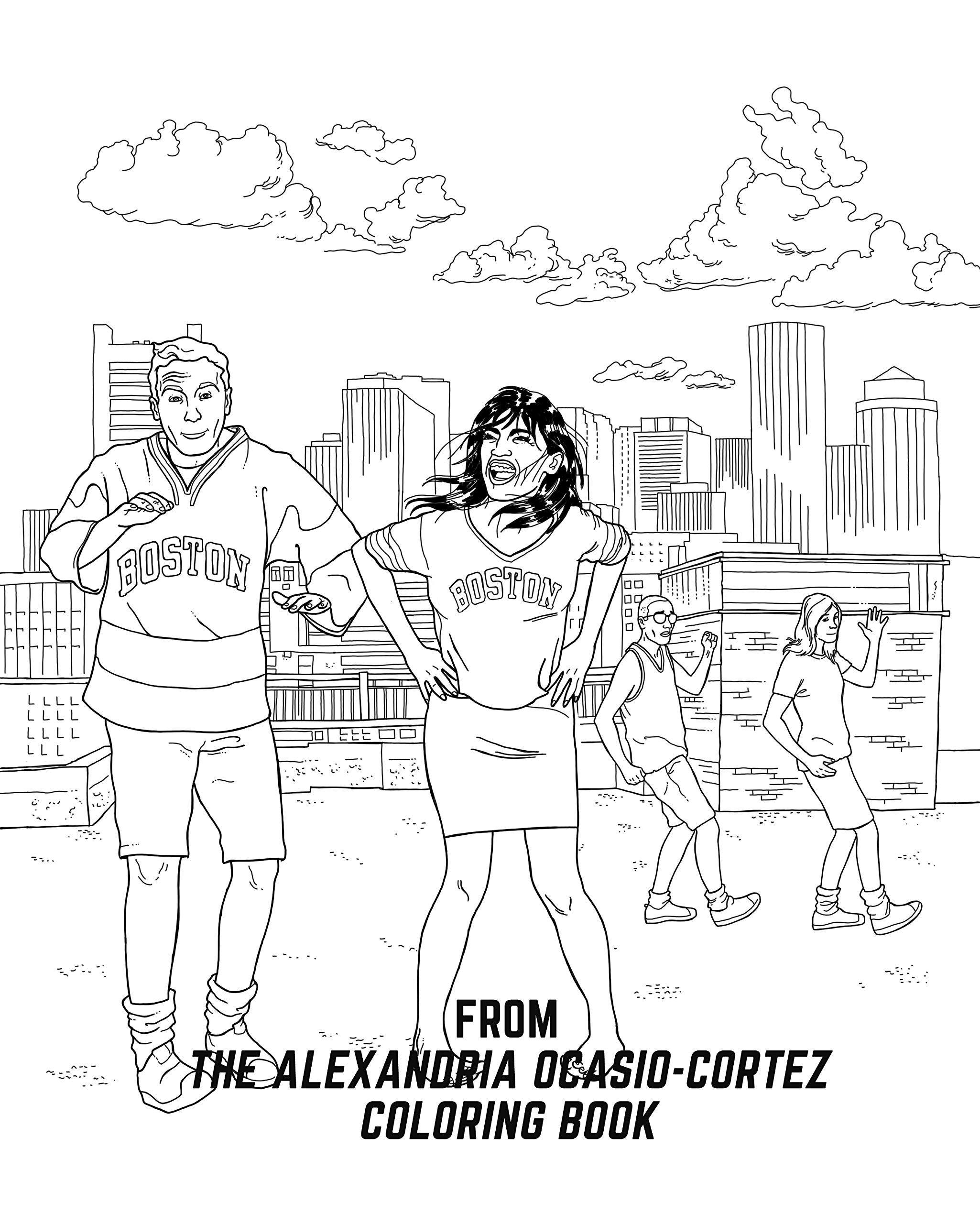 Alexandria Ocasio Cortez A Coloring Book Biography Urfer