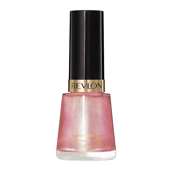 REVLON SUPER LUSTROUS NAIL POLISH, CHIP-RESISTANT & LONGWEAR FORMULA, HIGH SHINE FINISH, 125 BLUSHING, 0.5 FL OZ
