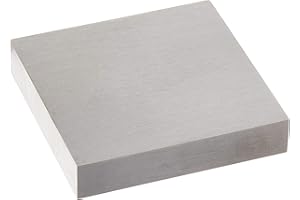 The Beadsmith Steel Bench Block - Flat Anvil Jewelers Tool - Solid Metal Bench Block for Jewelry and Stamping - Protect Your Work Surface - 4 x 4 x 0.5 inches