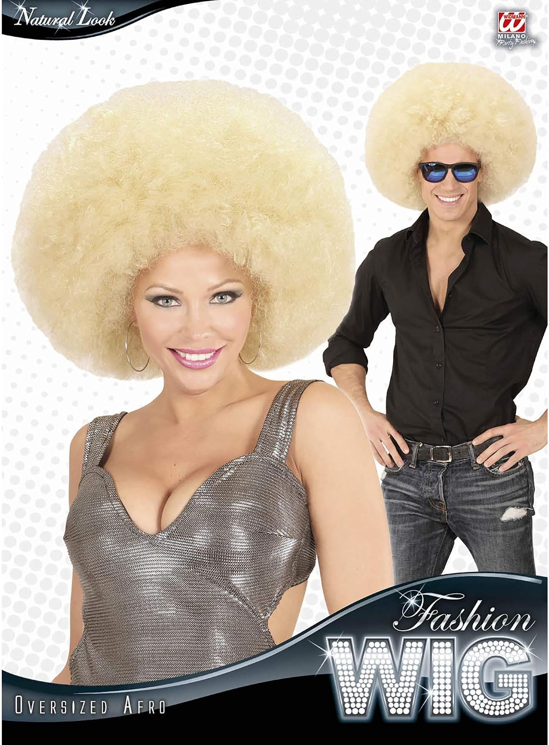 Widmann Afro Wig, One Size, Blond - Image 3
