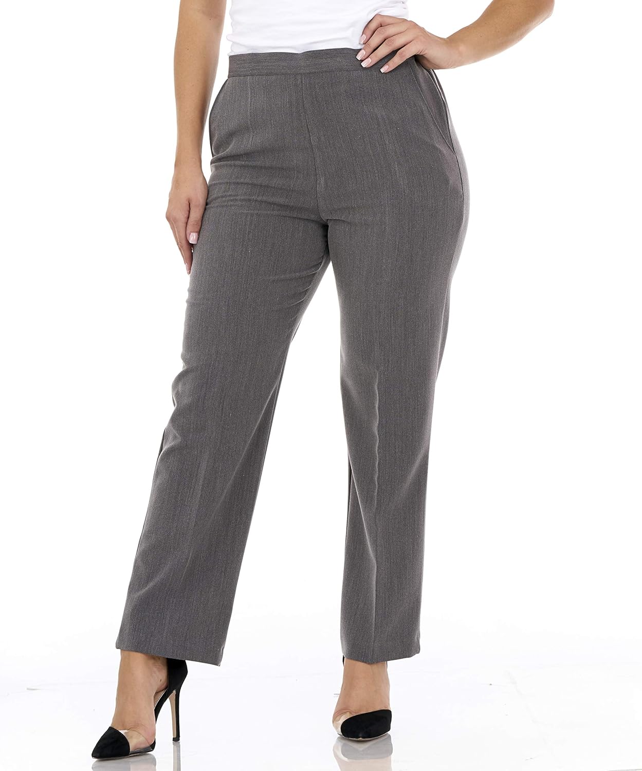 PINNS IRIS Ladies/Womens Comfort Stretch Elasticated Waist Straight Leg Trouser Available in 25 