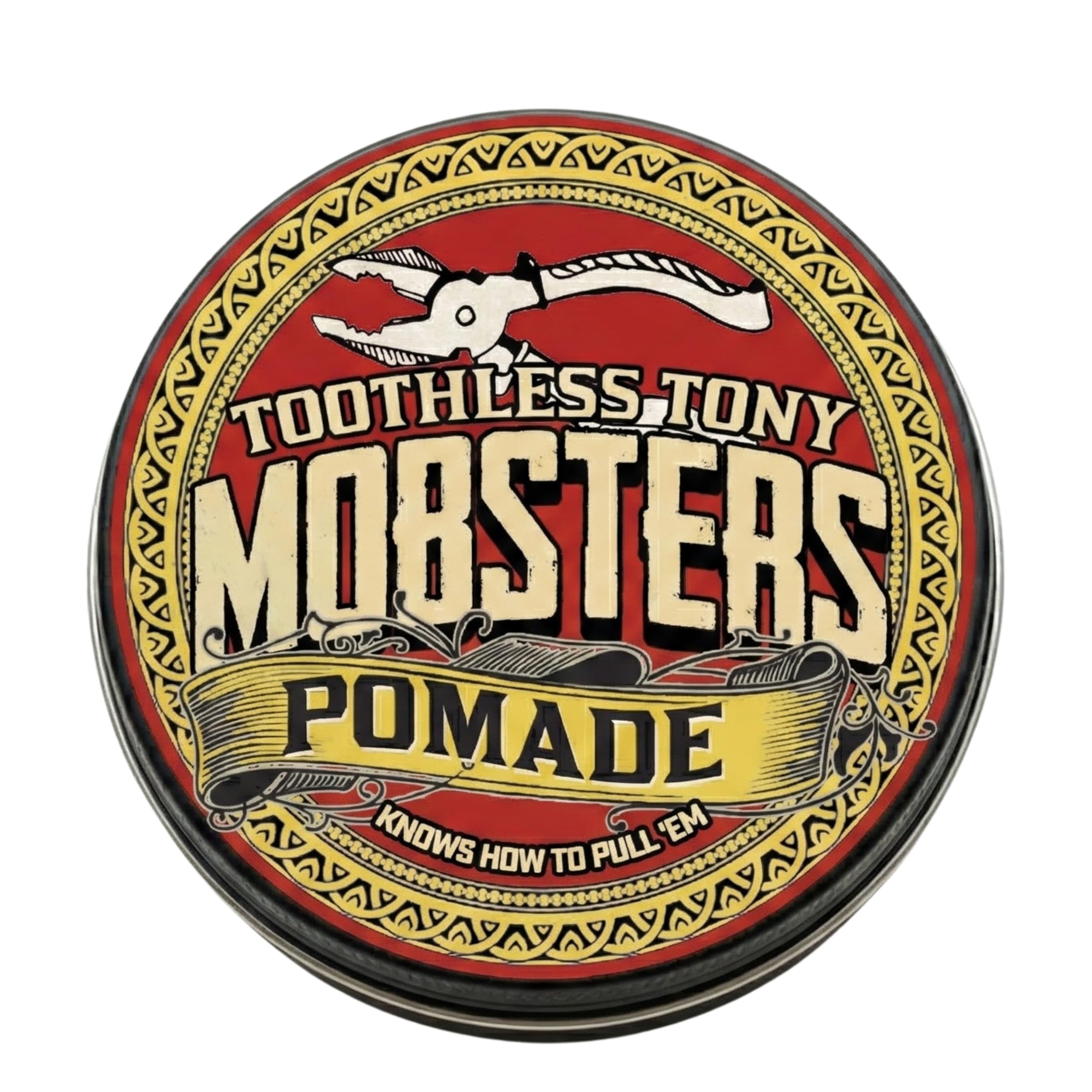 Mobsters Pomade for Men - Strong Hold, Matte Finish Water-Based Pomade for Men, Easy Wash Out, Non-Greasy, Long-Lasting Mens Hair Wax for Slick Back, Easy Wash Out, Compact Tin, Various Scents