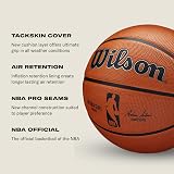 Wilson NBA Authentic Series Outdoor Basketball Size 6 Tackskin Brown view 4