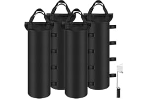 Canopy Weights Sand Bags 4 Pack Pop Up Tent Bag SandBags for Canopy Legs Outdoor Shelter Gazebo Weights Set of 4 (4)