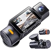 Vantrue N4S 2.7K 3 Channel Dash Cam, Triple STARVIS 2 Night Vision | 1944P+1440P+1440P Front Rear Inside Car Camera, PlatePix Tech, 24/7 Parking Mode, Wi-Fi, GPS, 2" IPS, Support 1TB (RC18)