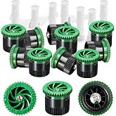 HolyMaji 10 Pieces Variable Arc Nozzle, Pop-up Sprinkler Heads Replacement Compatible with Most of 360 Degree Adjustable Pop Up Sprinklers Spray Head for Garden Lawn Irrigation (12AN)