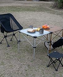 iClimb Lightweight Stable Alu. Folding Square Table