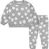 Gerber Baby Girls' Toddler 2-piece Fleece Sweatshirt and Jogger Set