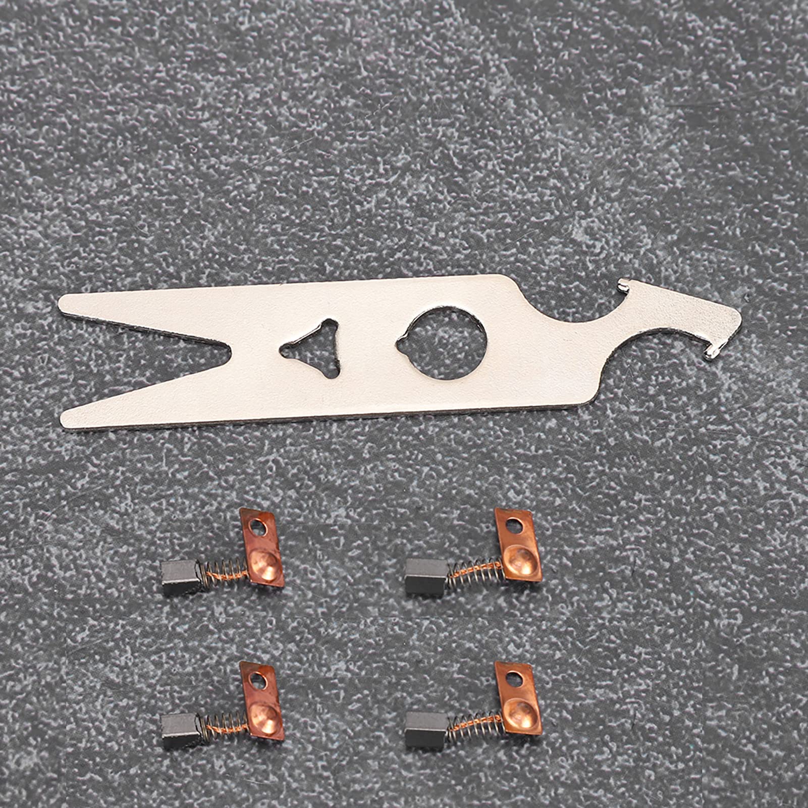 Carbon Brush and Wrench Set for Manicure Polishing Machine, 4pcs Carbon Brush & 1pcs Wrench Kit Nail Drill Handpiece Accessory Replacement Part