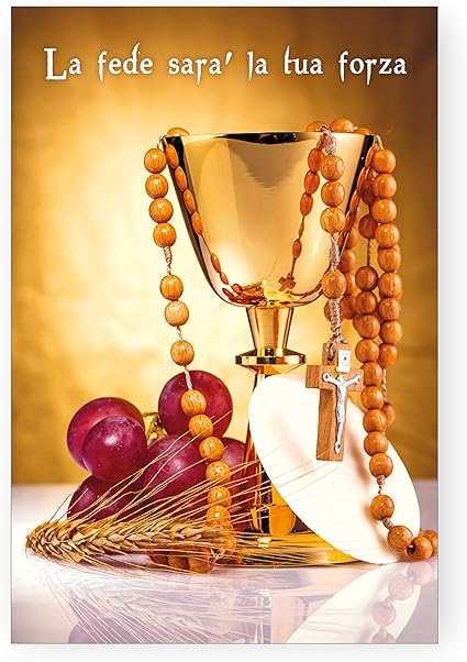 Biglietti Auguri Comunione E Cresima Calice Amazon It Cancelleria E Prodotti Per Ufficio