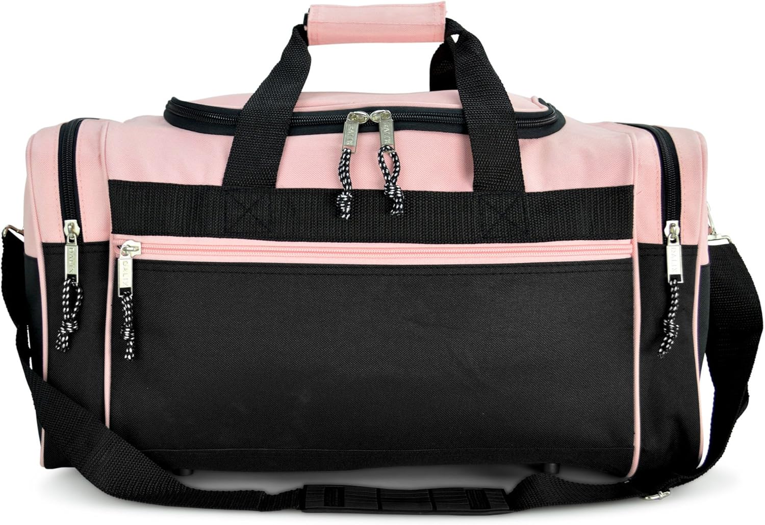  | DALIX 21" Blank Sports Duffle Bag Gym Bag Travel Duffel with Adjustable Strap in Pink | Travel Duffels