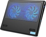 TECKNET Laptop Cooling Pad 12-16 inch Dual 110mm Fans Ergonomic Stand view 1
