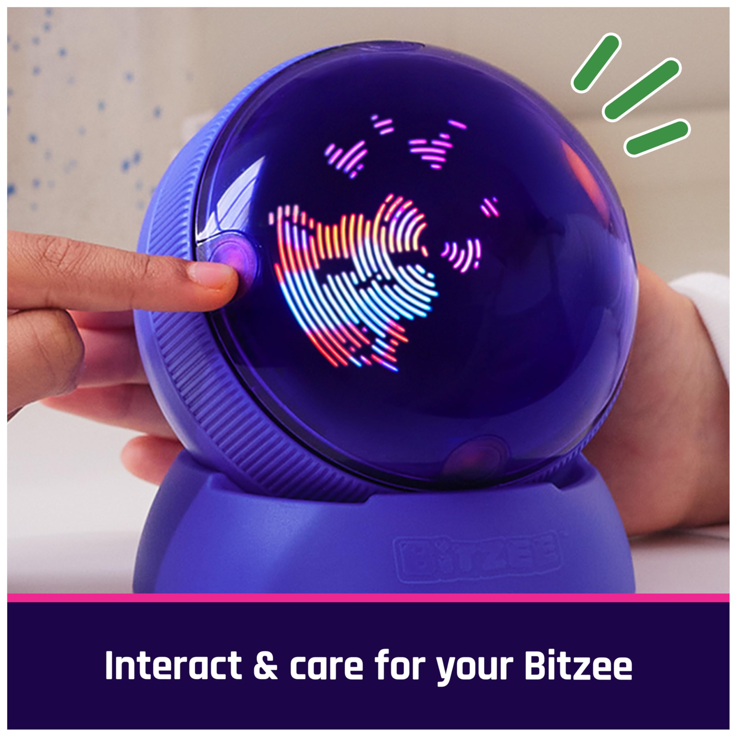 Bitzee, Hamster Ball Interactive Toy Hamster with Over 20 Hamsters Inside, Rolls & Reacts to Touch, Digital Pet Gifts & Stocking Stuffers for Kids