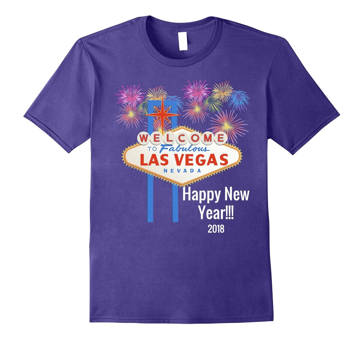 Las Vegas Sign Happy New Year Shirt-ANZ