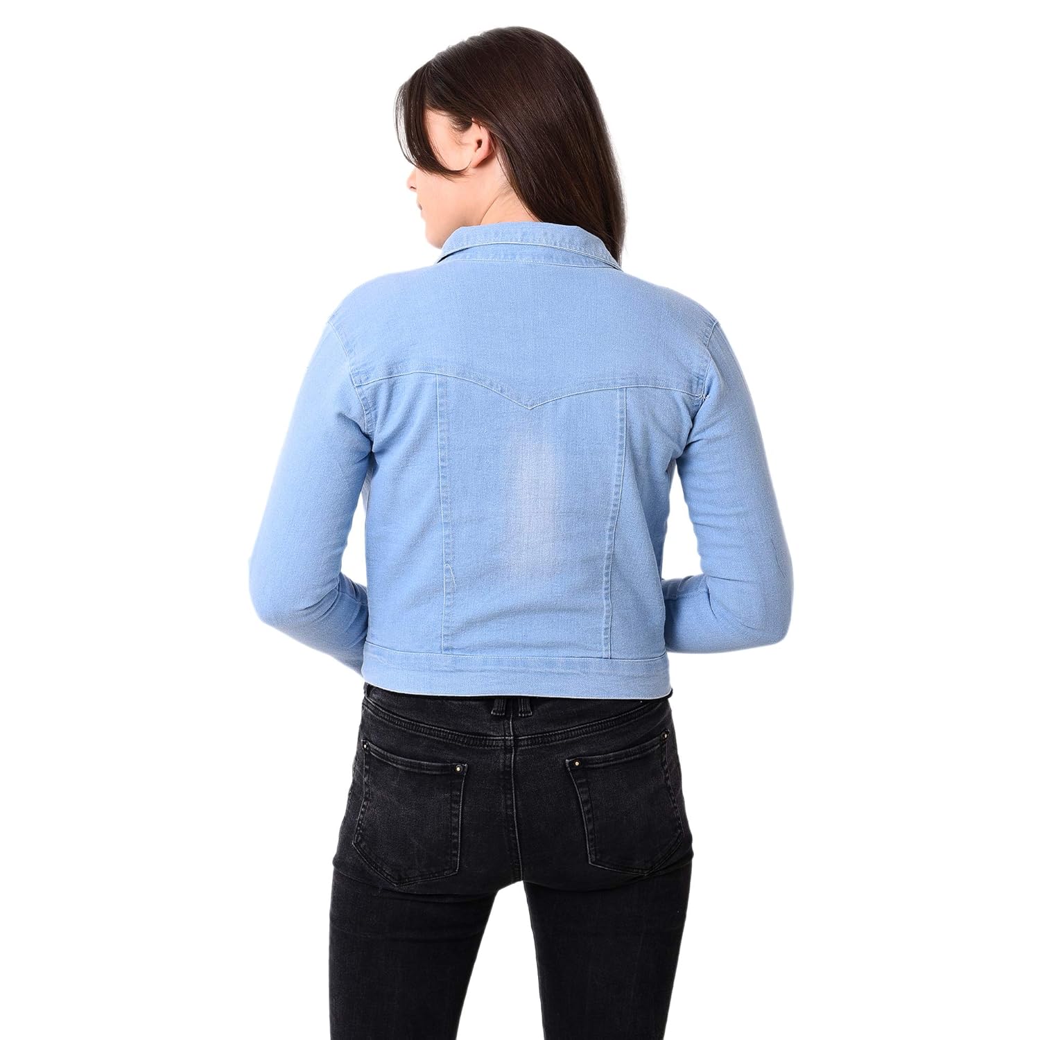 c.cozami full sleeves solid women denim jacket