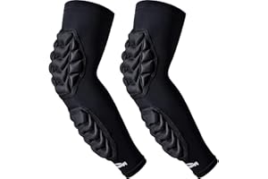 COOLOMG Football Arm Forearm Pads Padded Elbow Sleeves for Volleyball Basketball Adult Youth 1 Pair