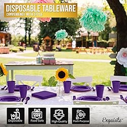 350 PCS Disposable Tableware Combo Pack