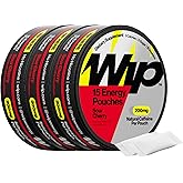 Wip Energy Pouches, Sugar Free Blend with 200 MG Natural Caffeine, B Vitamins, Minerals & L Theanine for Energy Support, Pre Workout for Active Lifestyles, Sour Cherry, 3 Cans, 15 Pouches per can