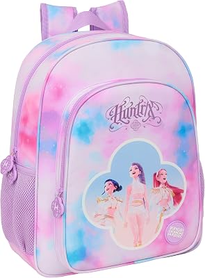 K-POP Demon Hunters - ARTIST - Mochila Escolar Niño, Mochila Infantil, Adaptable a Carro, Ideal para Niños en Edad Escolar, Cómoda y Versátil, Resistencia, 32x12x38 cm