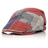 MOACC M Men's Beret Hat Cotton Buckle Adjustable Newsboy Hats Cabbie Gatsby Cap