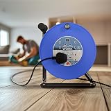Masterplug Four Socket 40m Open Cable Reel Heavy Duty Blue/Black 13A 4G view 5