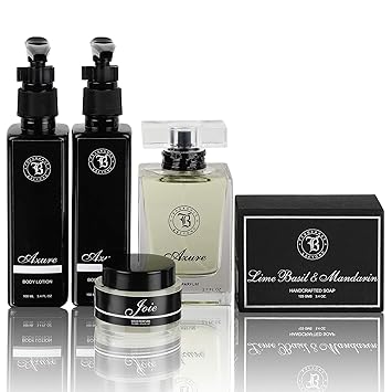 Fragrance & Beyond Ultimate Perfume Gift Set for Men/packed in Gift Box / 5 piece set-perfume, body wash, body lotion, soap, solid perfume