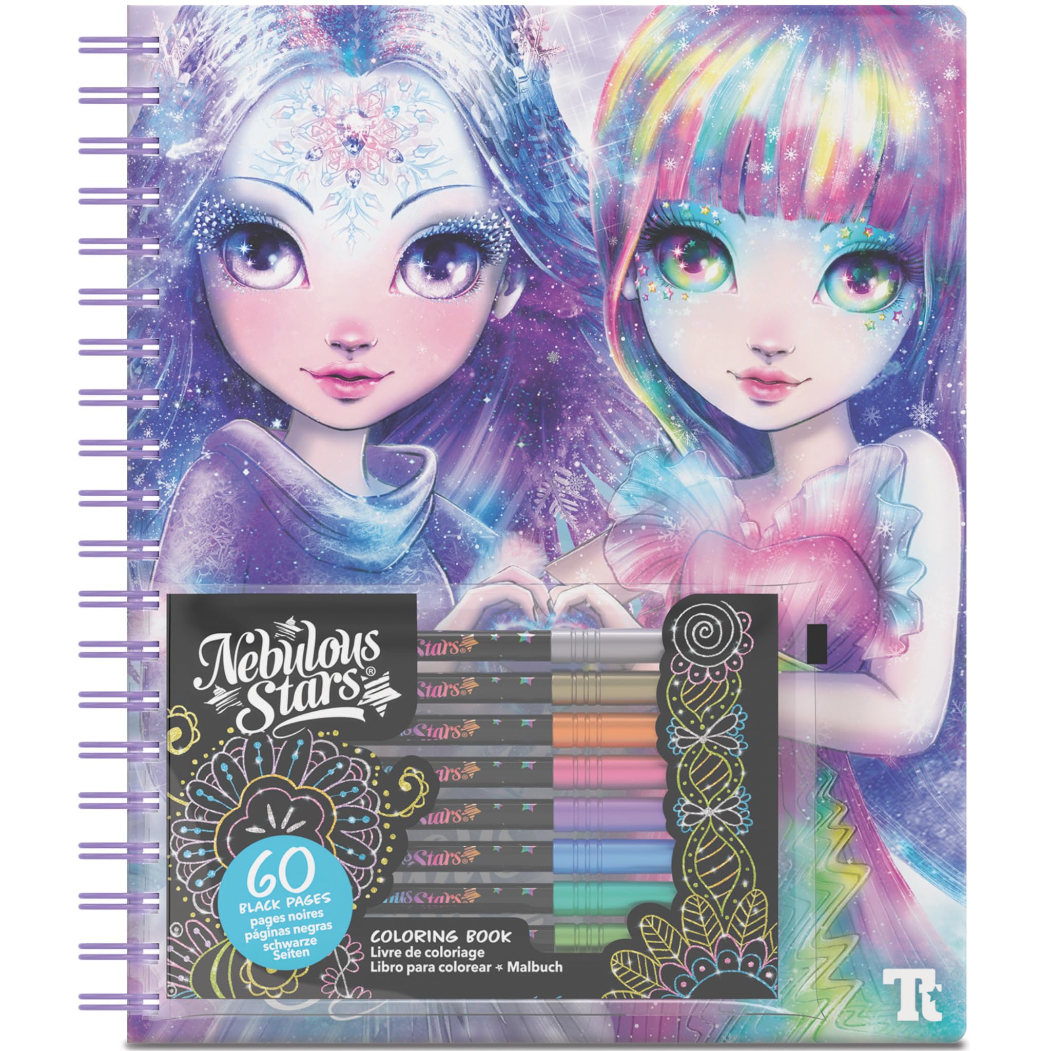 TOYNAMICS Nebulous Stars Colouring Book, Black