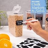 nuovva Cereal Storage Containers 4Pcs Set 4L BPA Free Plastic Kitchen view 8