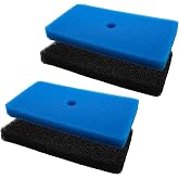 PWEOW Pond Filter Pads for Outdoor Ponds, Coarse and Fine Pond Filter Media Compatible with 52231and 52229 Filters Box, for Pond 871980305528 Sponge Filters Replacement for Fish Ponds (2 Sets)