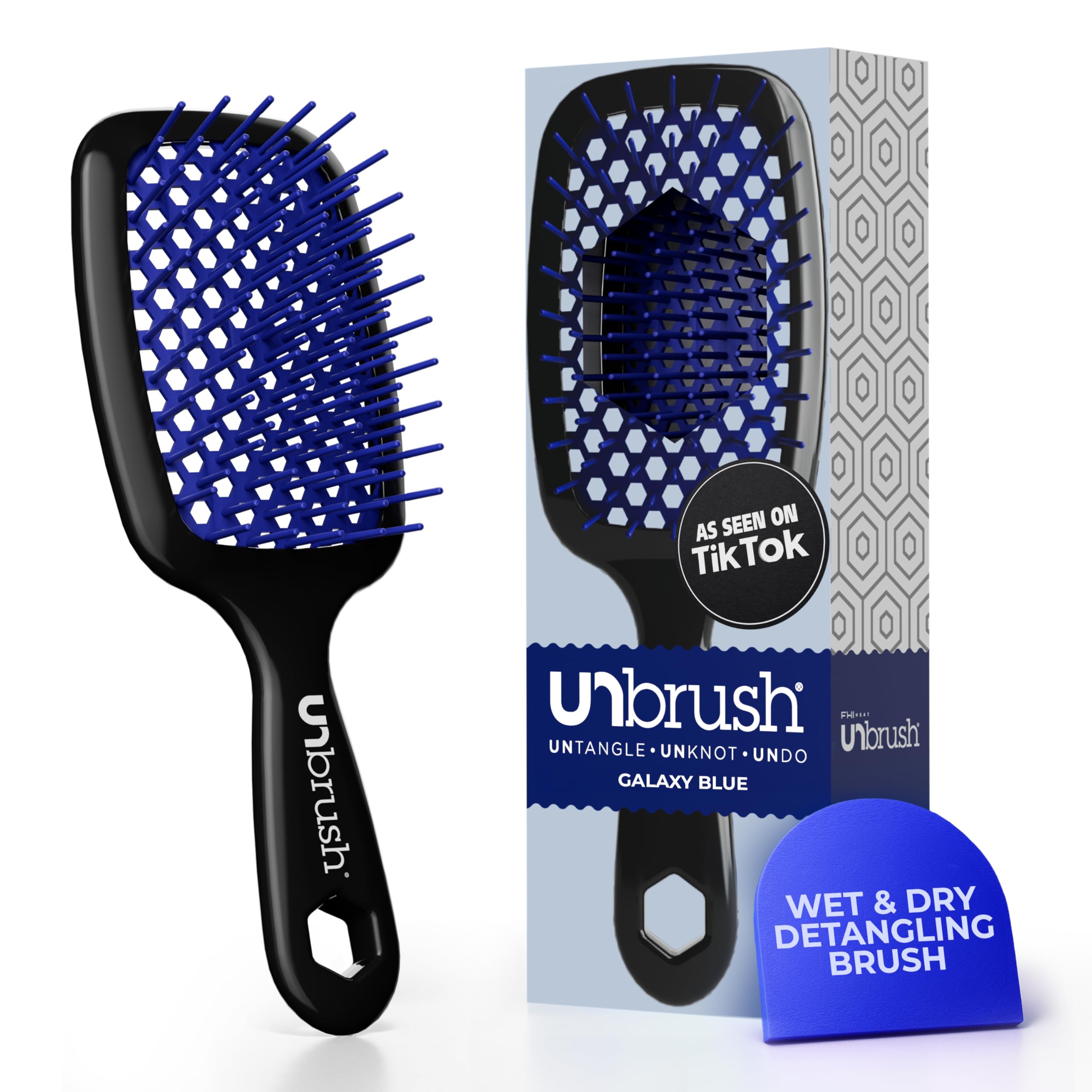 FHI Detangling Hair Brush - Blue โ image 1
