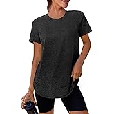 XIEERDUO Womens Workout Tops Short Sleeve Shirts with Sun Protection UPF 50+ Quick Dry Outfits for Hiking Running S-3XL