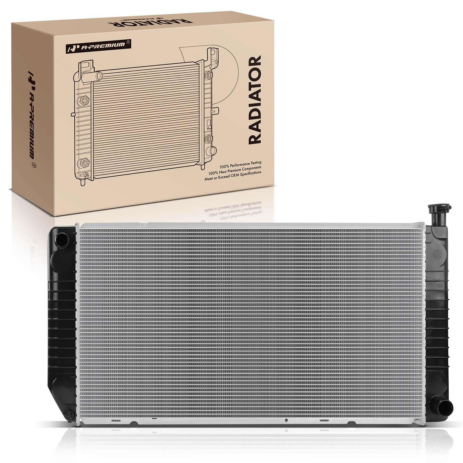 Photo 1 of A-Premium Engine Coolant Radiator Assembly Compatible with Chevrolet Silverado 3500 2004, C1500 1995-1998, C2500 C3500 1995-2000, K1500, K2500, K3500 & GMC C1500, C2500, C3500, K1500, K2500, K3500