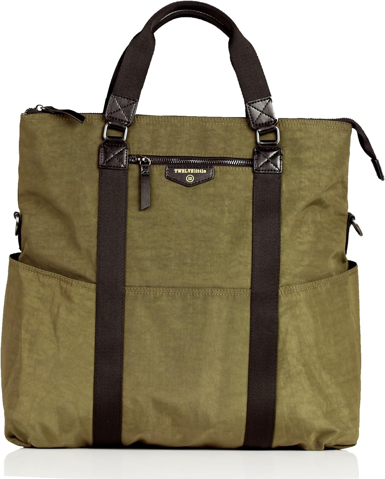 TWELVElittle Unisex 3-in-1 Convertible Foldover Diaper Bag Tote