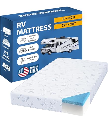 Foamma 5” Gel Memory Foam RV Bunk Mattress – Cool Sleep, Organic Cotton, Made In USA - View #13