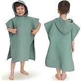 ZICOTO Soft Hooded Beach Towel for Kids - Cute Towel for Babies and Toddler Made of Waffle Cotton - Perfect Lightweight and Absorbent for Bath, Beach, Pool