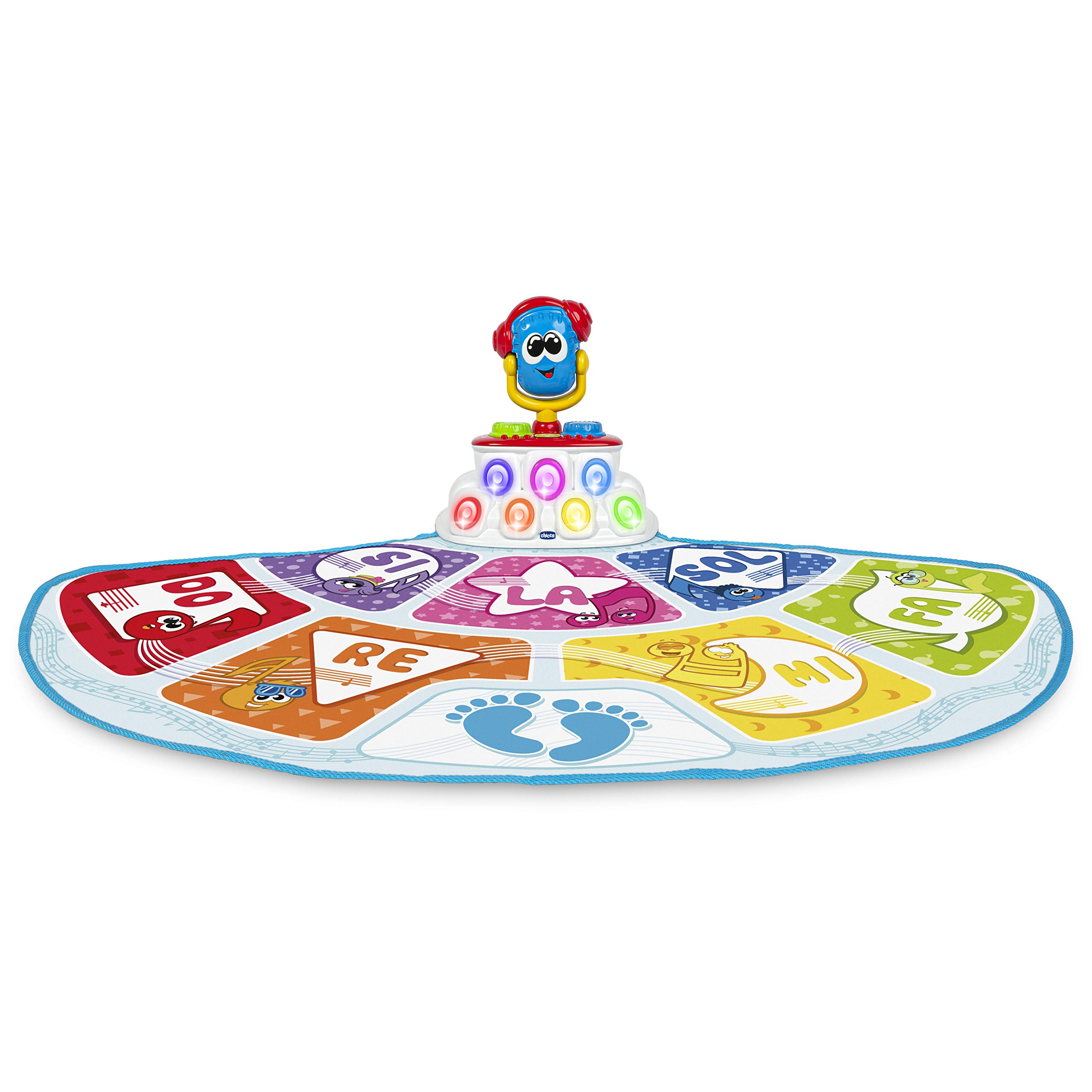 Chicco Music Path by DJ Mic, Talking Mat with Three Play Modes, Evolutionary Pathway to Discover Music, Singing and Dancing with Microphone, Music Play, Rug, Age 1-4 Years
