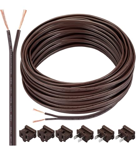 thumbnail image 2 of 8 Foot Black SPT-1 Lamp Cord With Molded Plug - Replacement Power Cord 2 of 6