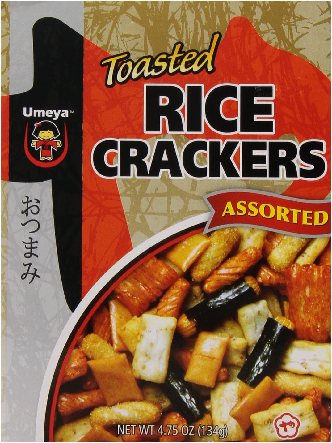 Umeya Assorted Rice Cracker,4.7500-Ounce (Pack of 6)