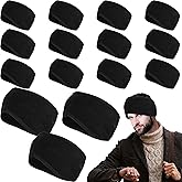 16 Pcs Ear Warmer Winter Black Ear Muffs Bulk Headband Ear Covers for Men Women Cold Weather Outside Ski Cycling Sports