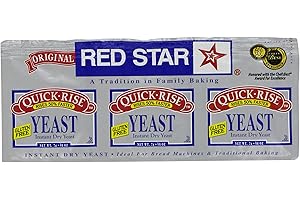 Red Star Quick Rise Yeast, 3/4-Ounce (Pack of 9)