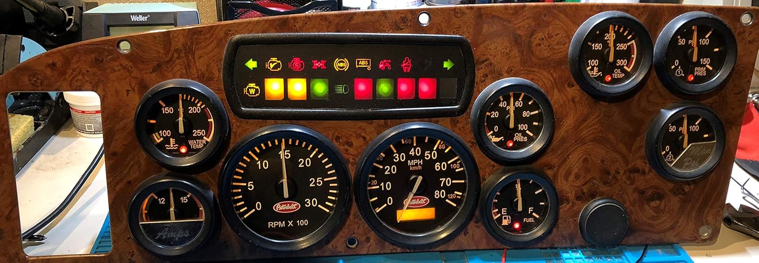 Used Dashboard Instrument Cluster 2000 for a Peterbilt 387