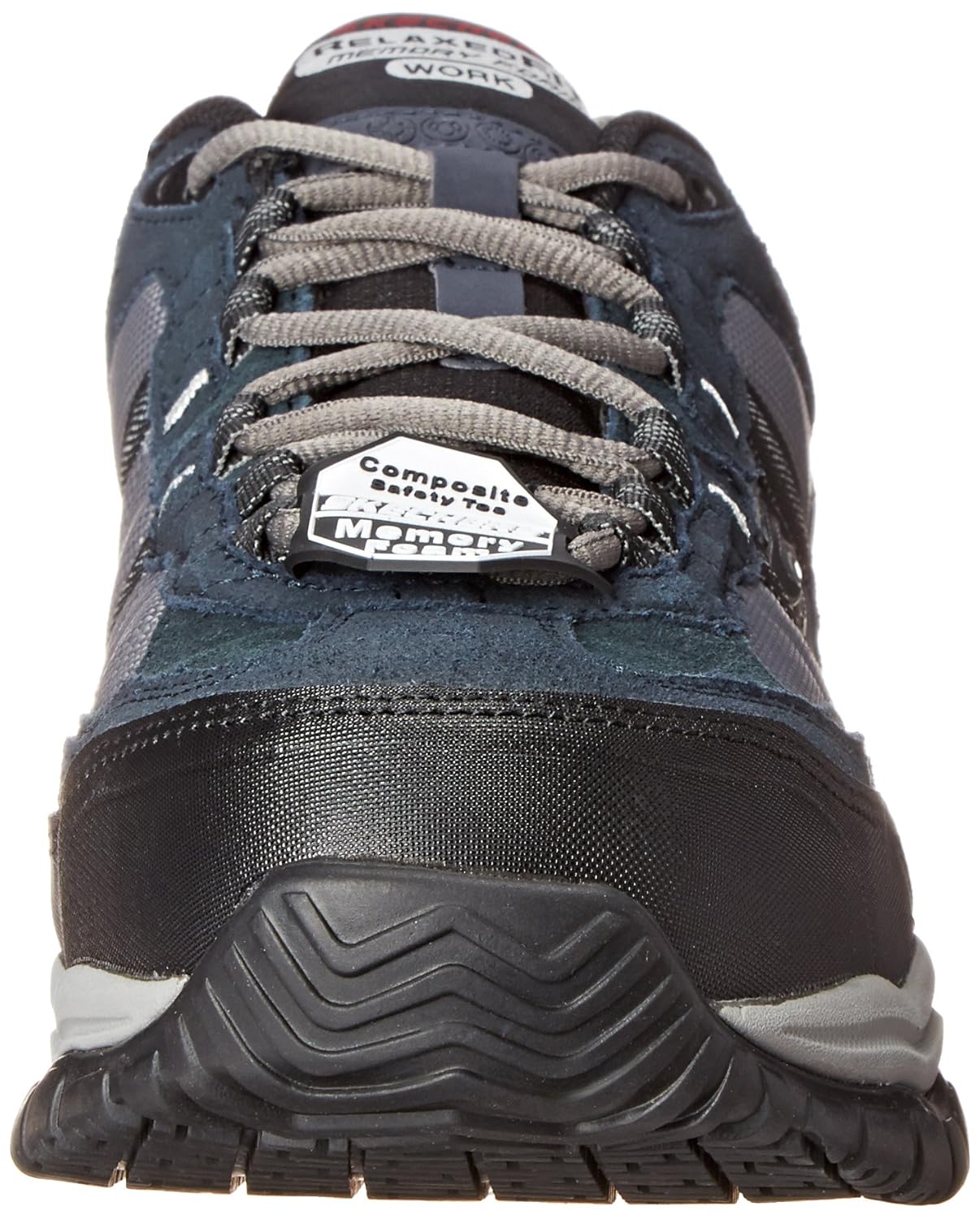 Amazon.com | Skechers Mens Work Relaxed Fit Soft Stride Grinnel Comp, Navy/Gray - 13 E US | Walking