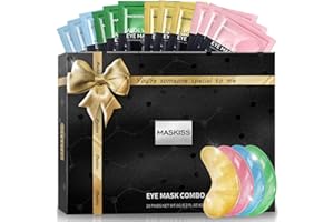 Maskiss Under Eye Patches (28 Pairs), Stocking Stuffers for Women, 4 Colors Eye Masksfor Dark Circles Puffy Eyes, Undereye Bags and Wrinkles Puffiness, Skin Care Gift for Bachelorette Party Favors