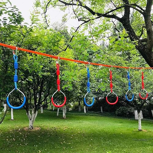Backyard Ninja Ring Hang Gymnastic Fist Swing Monkey Bars Playground  Equipment Climbing Attachment Playground