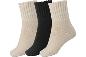 BomKinta Boot Socks for Women Winter Solid Thick Warm Socks Cozy Crew Socks Christmas Gift