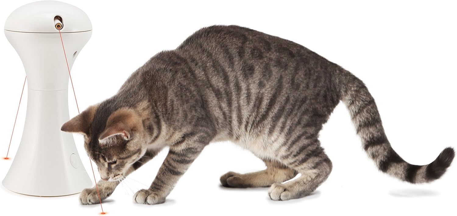 Cats go wild for lasers! PetSafe® Multi-Laser Toy with 2 lasers rotating in a 360 degree - Image 4