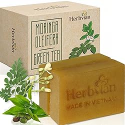 2 Pcs Moringa & Green Tea Soap Bars, Controlling