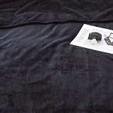 MOONLIGHT20015 Fleece Throw Blanket 150x200 cm 400 GSM Black view 6