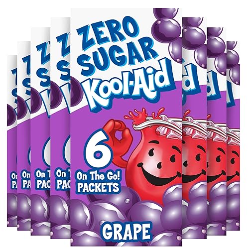 Kool-Aid Sugar-Free Grape On-The-Go Powdered Drink Mix 6 Count (Pack of 1)